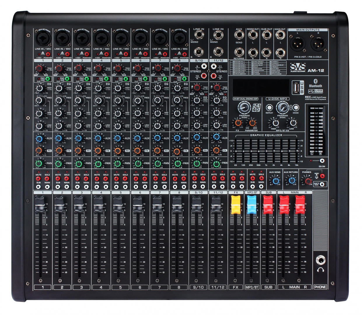 SVS Audiotechnik mixers AM-12 Микшерный пульт аналоговый, 12-канальный в Светлом Яре