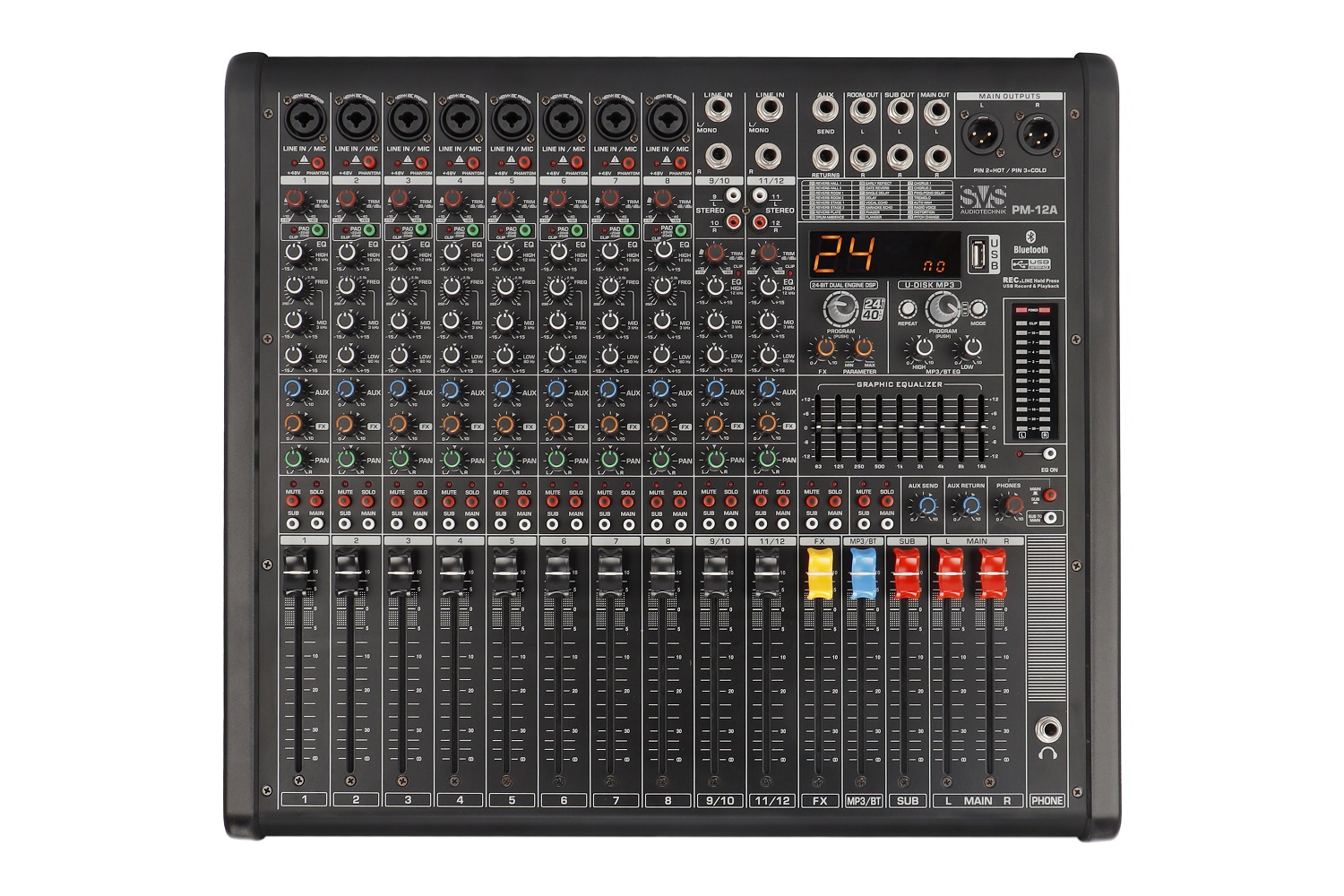 SVS Audiotechnik mixers PM-12A Активный аналоговый микшерный пульт, 12-канальный в Светлом Яре